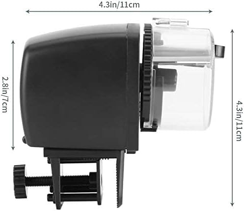 yosoo automatic fish feeder for aquarium, vacation weekend, close-up detail