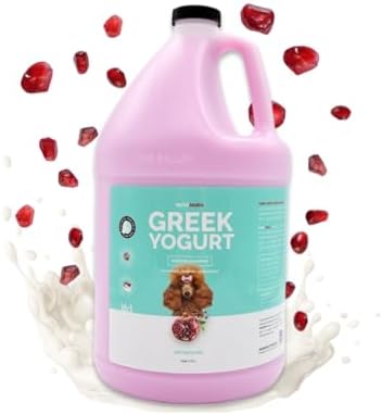 bark2basics pomegranate greek yogurt dog shampoo, 1 gallon, main product view