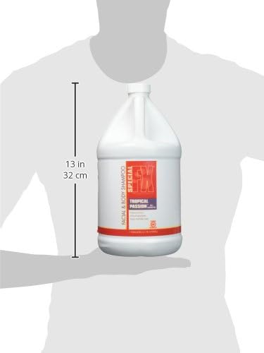 special fx tropical passion facial and body shampoo shown in use