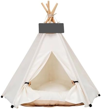 scnbom pet teepee dog & puppy cat tents, main product view