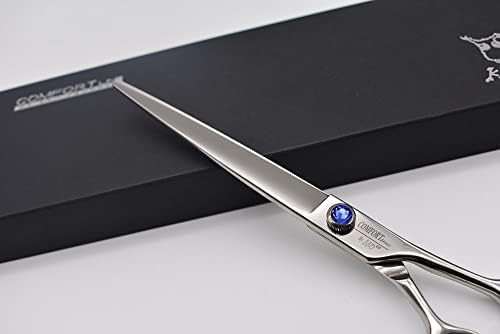 professional dog shear scissor straight 8 inch for showing dimensions