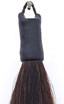 horse tail extensions with braided horsehair loop, blunt shown in use