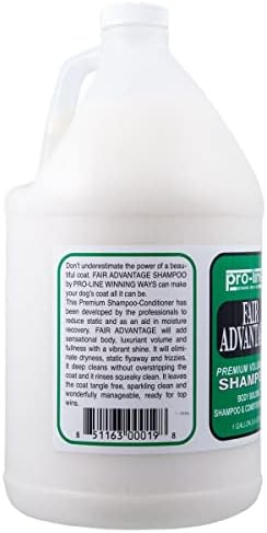 chris christensen pro-line fair advantage shampoo & conditioner shown in use