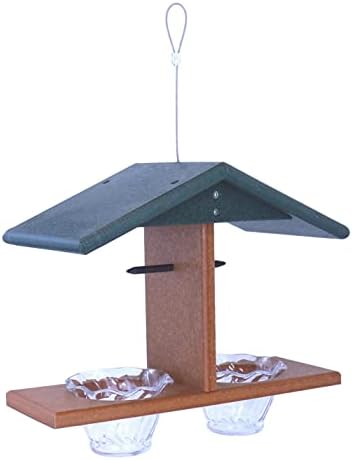 oriole bird feeder, double-cup jelly oriole feeder with, side view