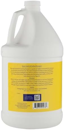 chris christensen smartwash50 deshed ultra concentrated dog shampoo shown in use