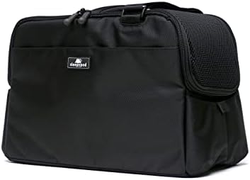 sleepypod® atom, airline approved pet carrier, crash tested shown in use