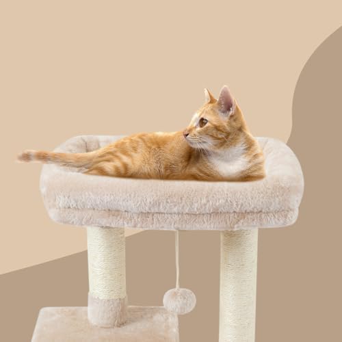 cute cat tree kitten cat tower condo cat on a desk or shelf