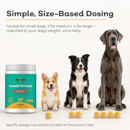myos muscle & joint dog supplement - hip, side view