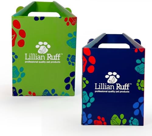 lillian ruff starter pack gift set for dogs shown in use