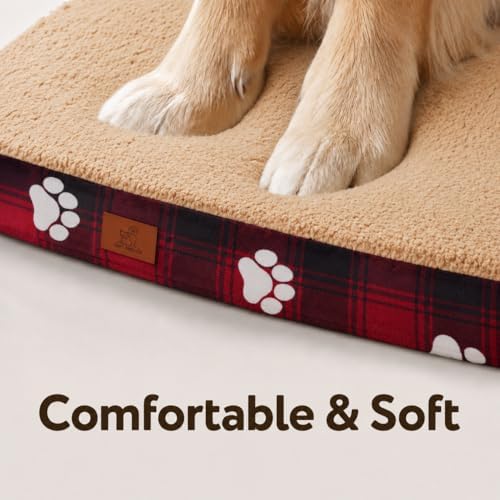 orthopedic xl dog bed for crate 41x27 inch, side view