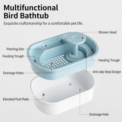 electric automatic bird bath shower circulating pump, quiet, close-up detail
