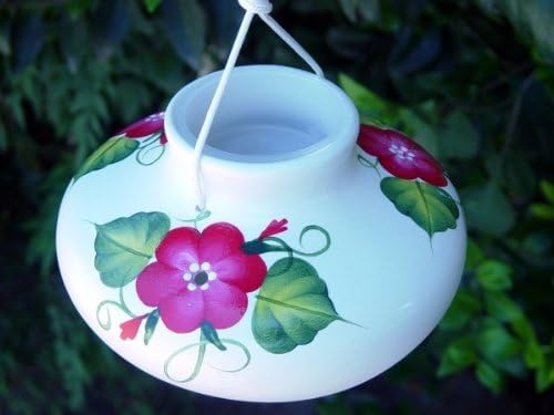 red spring flower garden handpainted ceramic 10 ounce, main product view