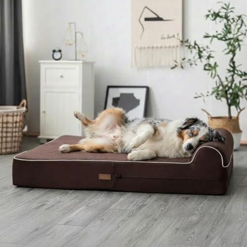 5.5 inch thick high grade orthopedic memory foam shown in use