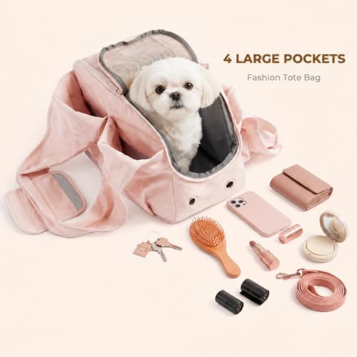 fashion dog purse carrier for small dogs and, side view