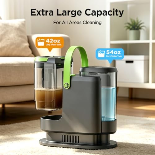 18kpa portable carpet cleaner machine for cars, pets shown in use