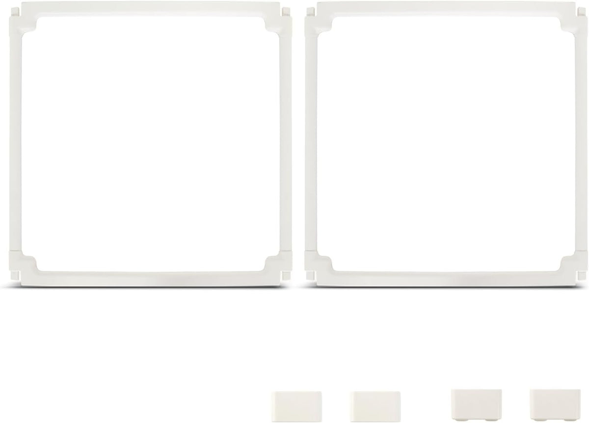 stackable acrylic dog playpen indoor, white, 24" h, main product view