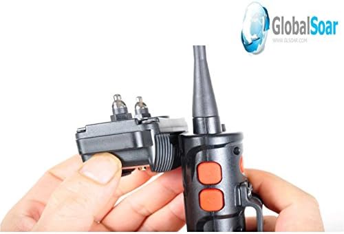 1100 yard remote dog training shock collar with, close-up detail