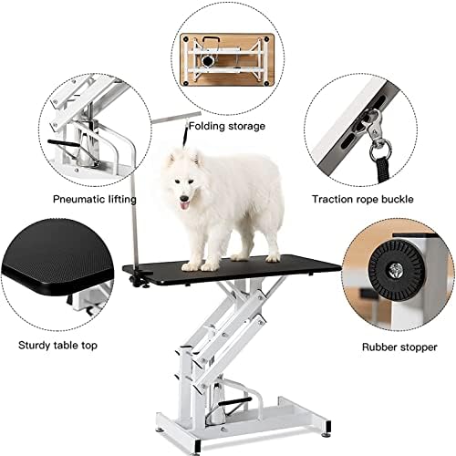 hydraulic dog grooming table for large dogs, heavy, close-up detail