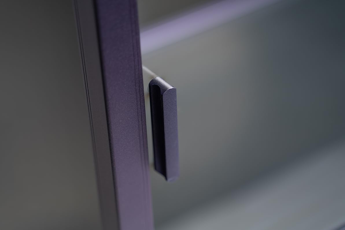 120 gallon reptile enclosure 48x24x24 purple–premium tempered glass, close-up detail