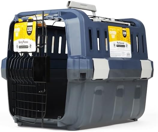 everyyay by petco 2-door pet kennel xx-small 19.3" shown in use