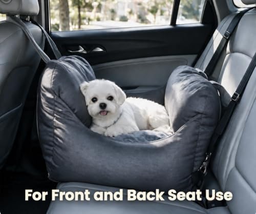 pet awesome dog car seat, puppy booster seat, close-up detail