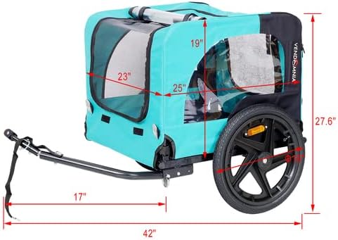 homvent dog bike trailer - folding pet carrier on a desk or shelf