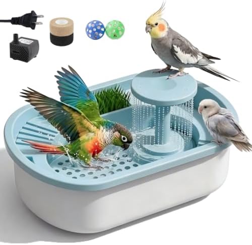 electric automatic bird bath shower circulating pump, quiet, main product view