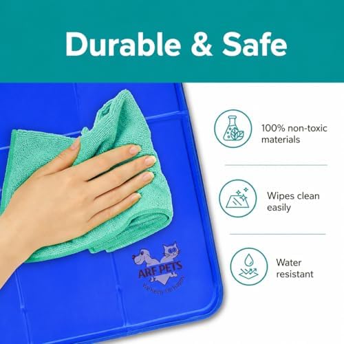 arf pets dog cooling mat - solid gel, side view