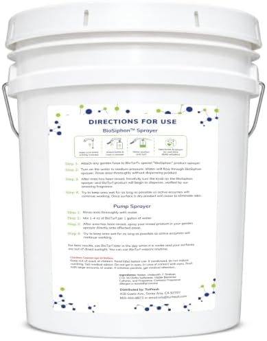 bioturf bios+ artificial turf cleaner deodorizer concentrate 5, close-up detail