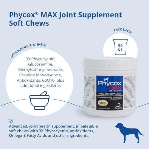 phycox® max joint supplement soft chews for dogs, side view
