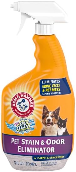 arm & hammer pet stain and odor eliminator shown in use