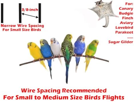lot of 10 aviary breeding bird cages, mixed shown in use