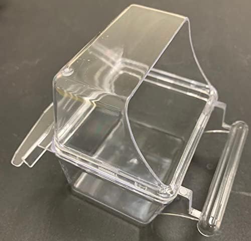 lot of 12 bird cage acrylic clear plastic showing dimensions