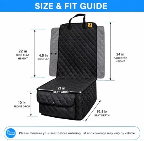 bark lover deluxe dog seat cover for front, package contents