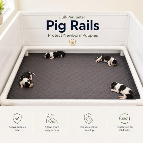 whelping box for dogs & puppies – premium, side view