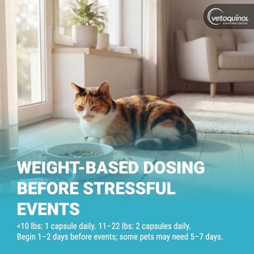 vetoquinol zylkene, calming capsules for small dogs & showing dimensions