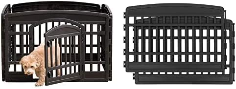 iris 24'' 4 panel pet playpen with door, main product view