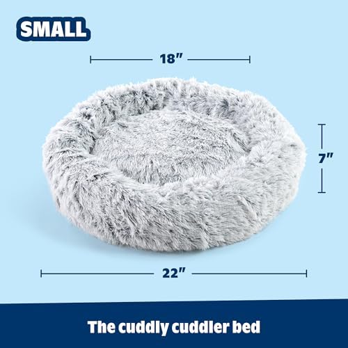 barkbox dog bed, 2-in-1 memory foam donut cuddler, close-up detail