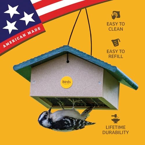 birds choice upside down suet feeder | recycled, close-up detail