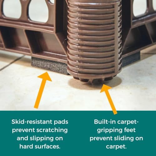 mypet extra wide dog gate with small pet on a desk or shelf