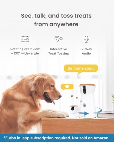 furbo 360° dog camera + mini [new subscription shown in use