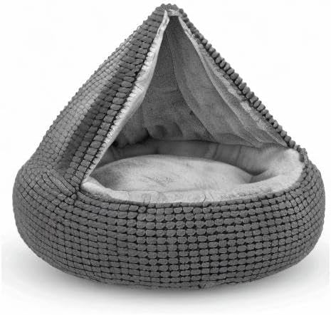 dog bed with attached blanket for small dogs, view 9