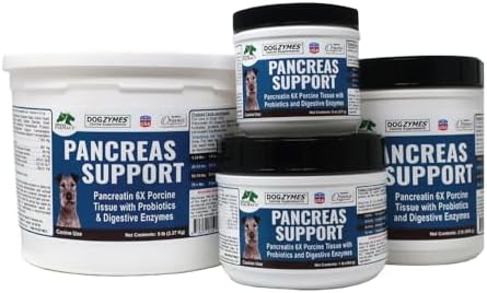 dogzymes pancreas support (2 pound) shown in use