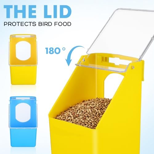 frcolor pigeon feeders 8 pcs hanging bird feeder showing dimensions
