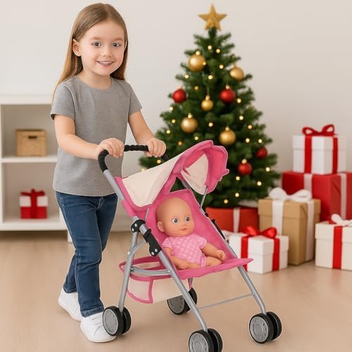 fash n kolor my first doll stroller with shown in use