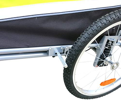 large pet dog stroller and bike bicycle trailer showing dimensions