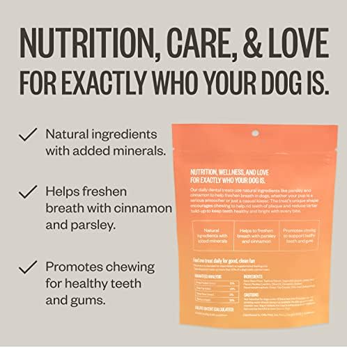 ollie dental chews for large dogs, 12 oz, side view