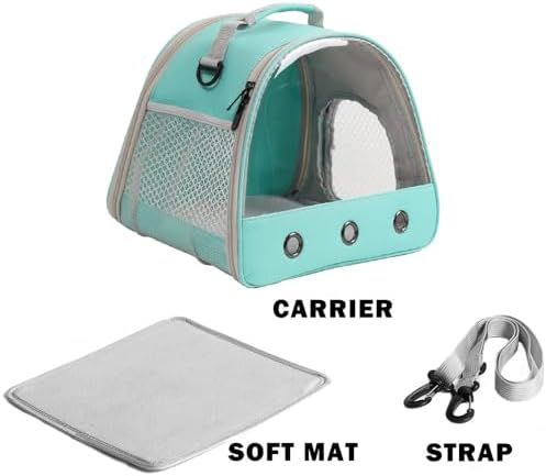 guinea pig carrier and playpen set - breathable showing dimensions