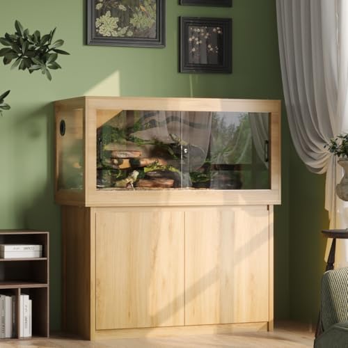 120 gallon reptile tank, terrarium tank with stand, main product view