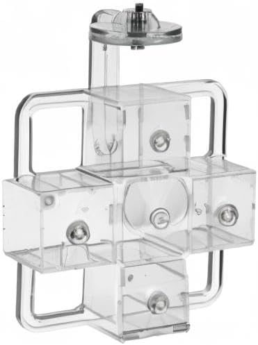 featherland paradise creative foraging systems, hanging pet feeder shown in use
